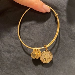 Alex and Ani Gold elephant bracelet